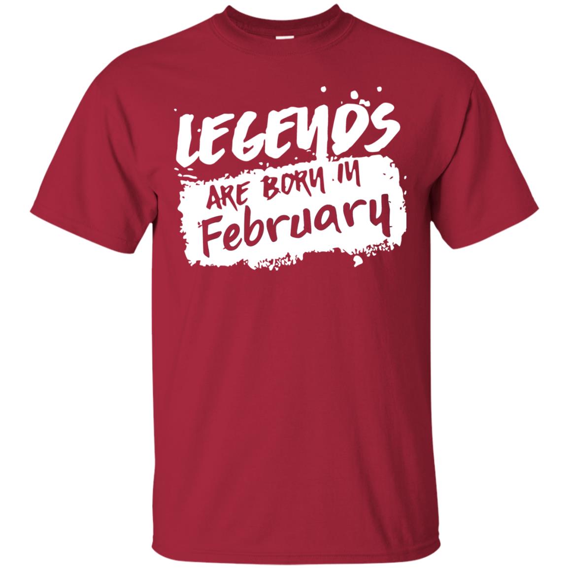 February Birthday Shirt Legends Are Born In February Cardinal