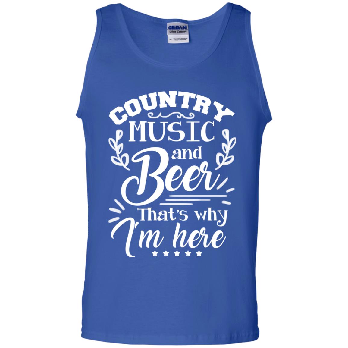 Country Music And Beer That's Why I'm Here Shirt Royal