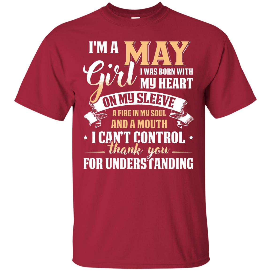 Im A May Girl I Was Born With My Heart On My Sleeve Cardinal