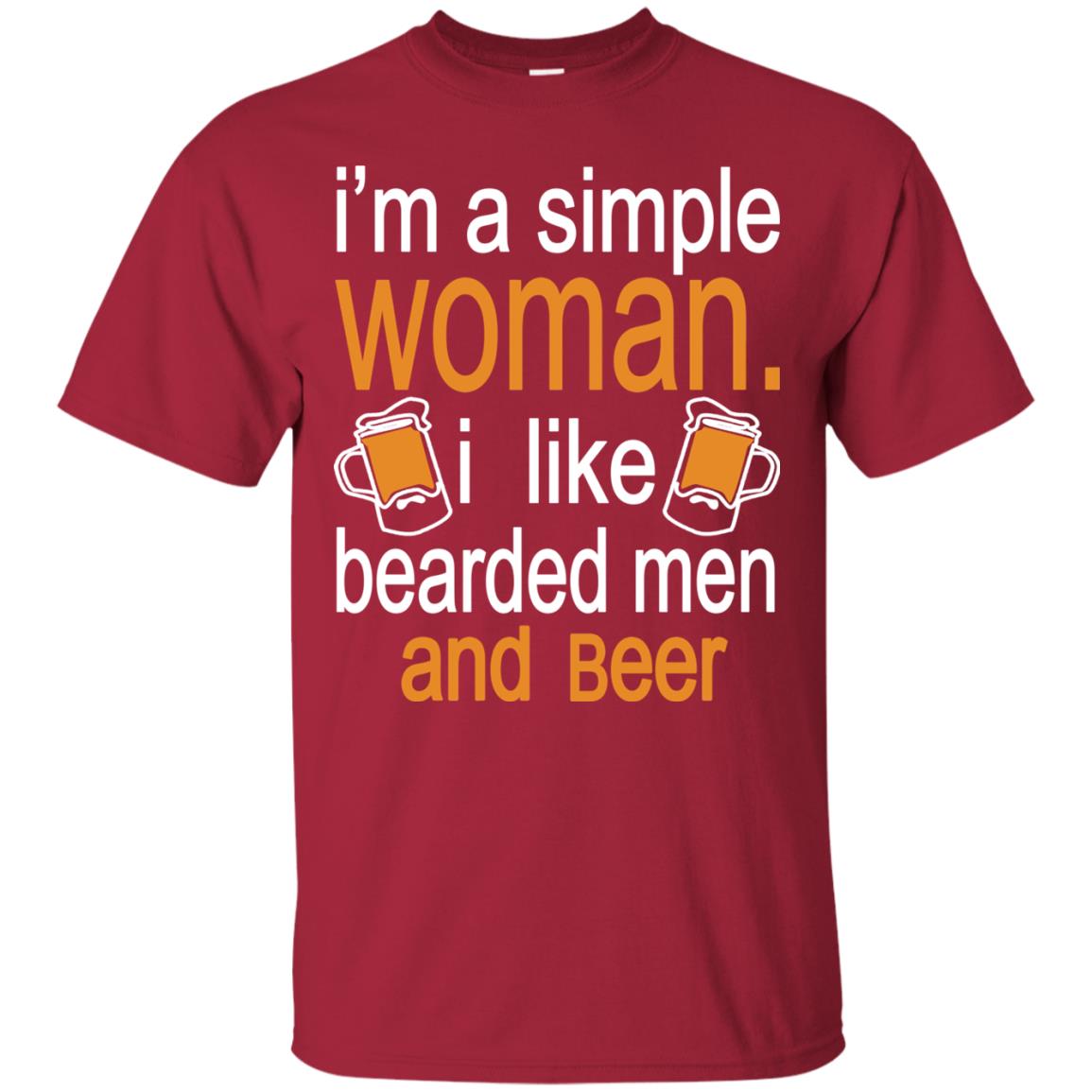 Im A Simple Woman I Like Bearded Men And Beer Cardinal