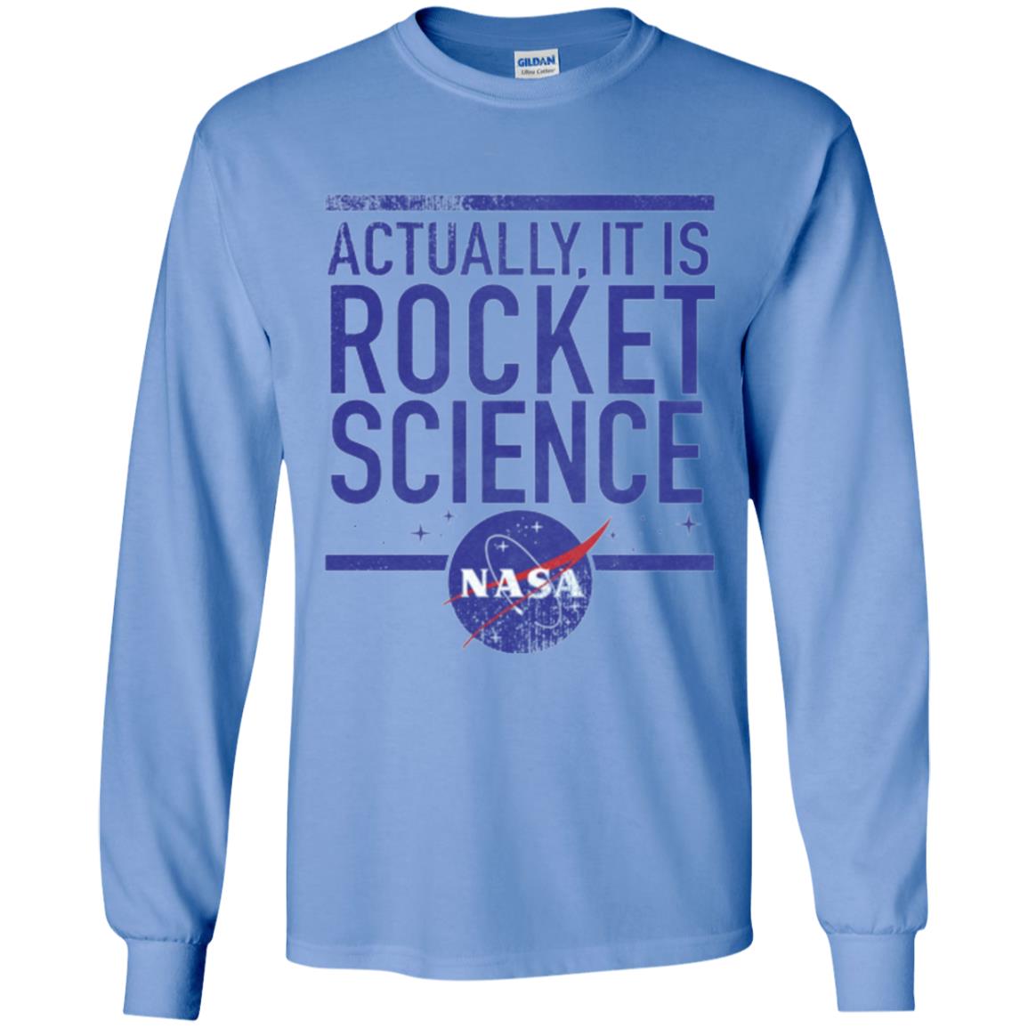 Science T-shirt Actually It Is Rocket Science Graphic Carolina Blue