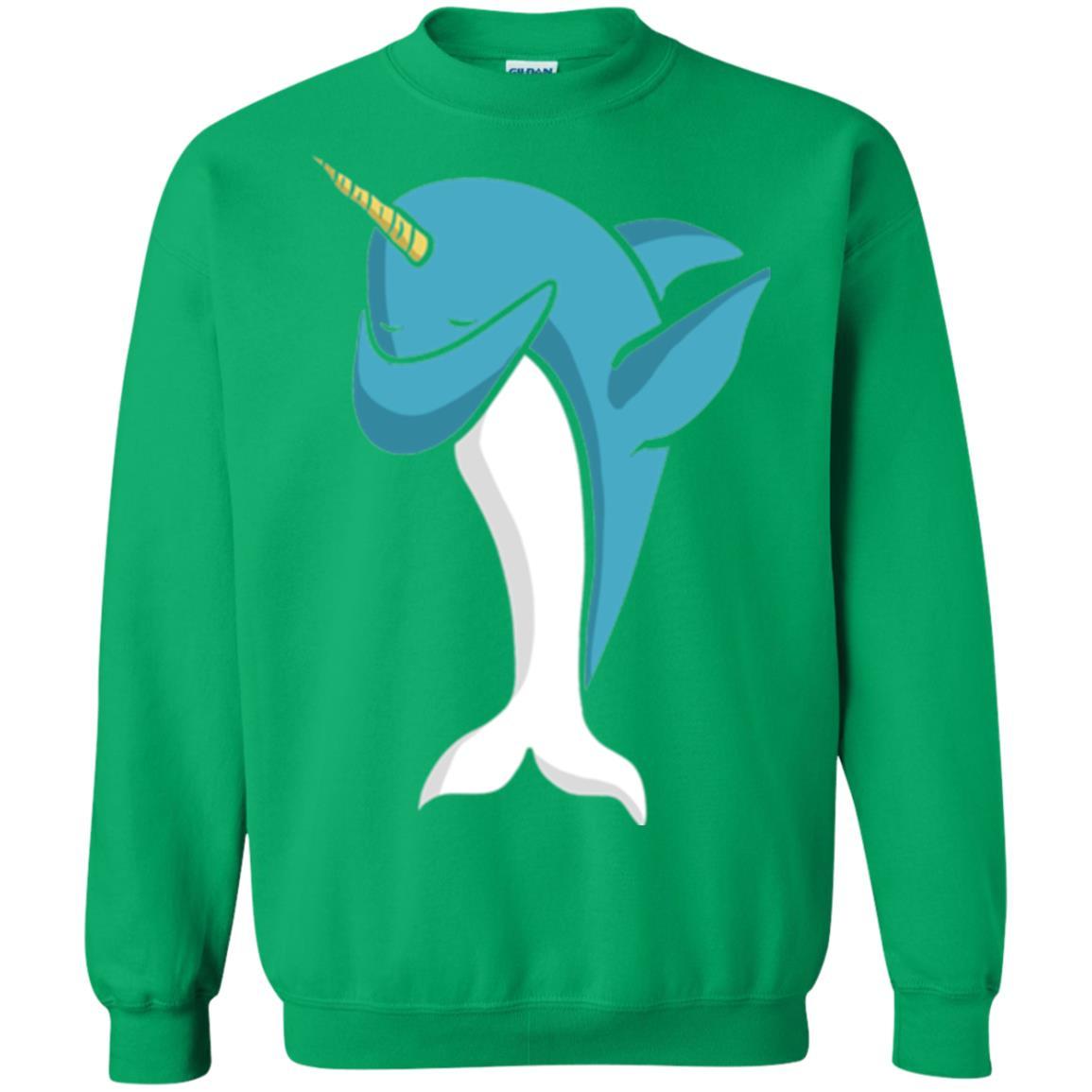 Narwhal Dabbing Pose T-shirt Irish Green