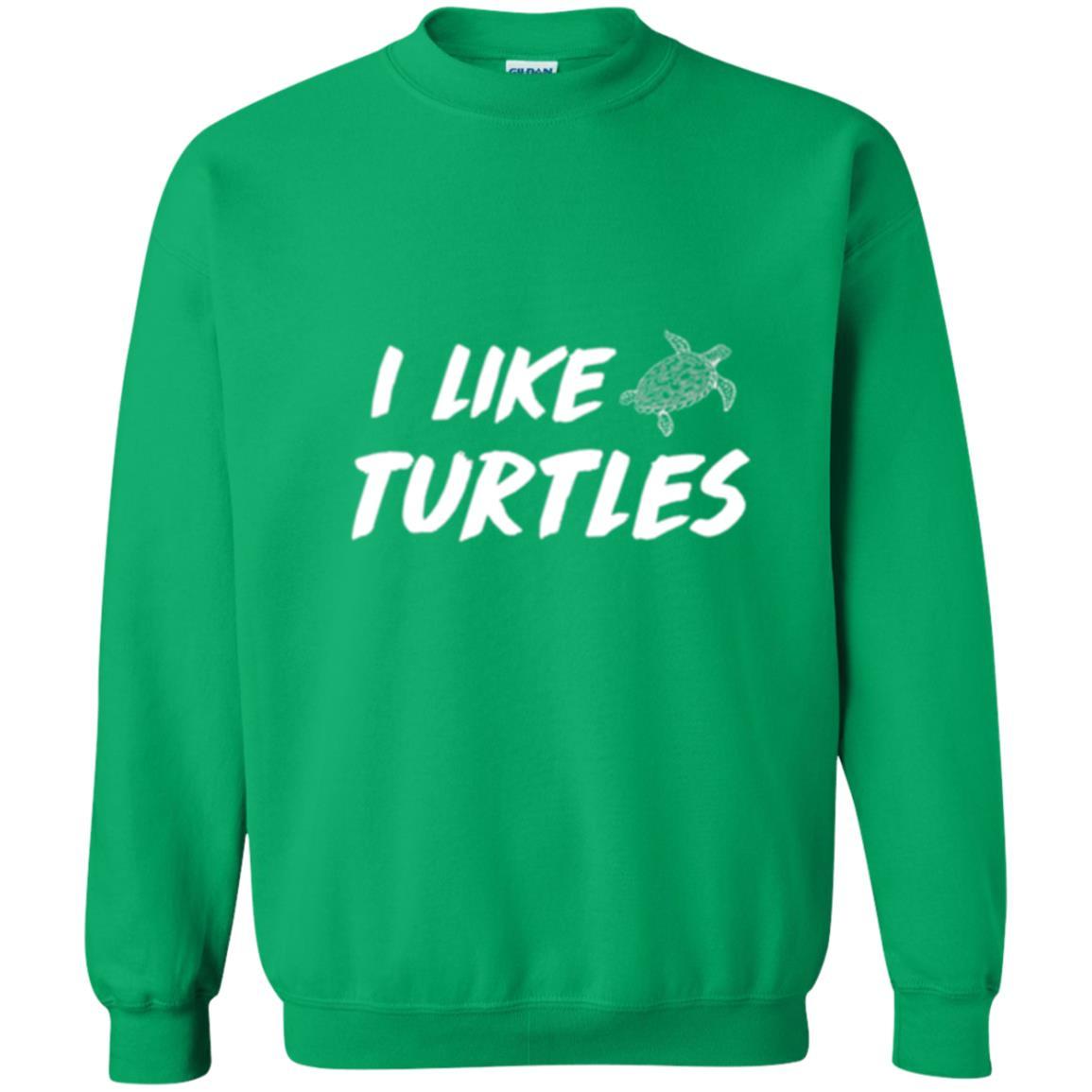 Turtle Lover T-shirt I Like Turtles Irish Green