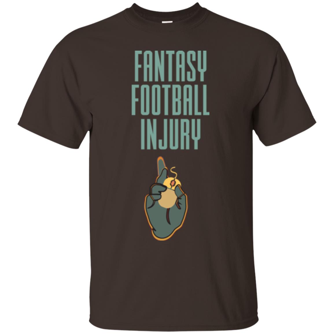 Gamer T-shirt Fantasy Football Injury Dark Chocolate