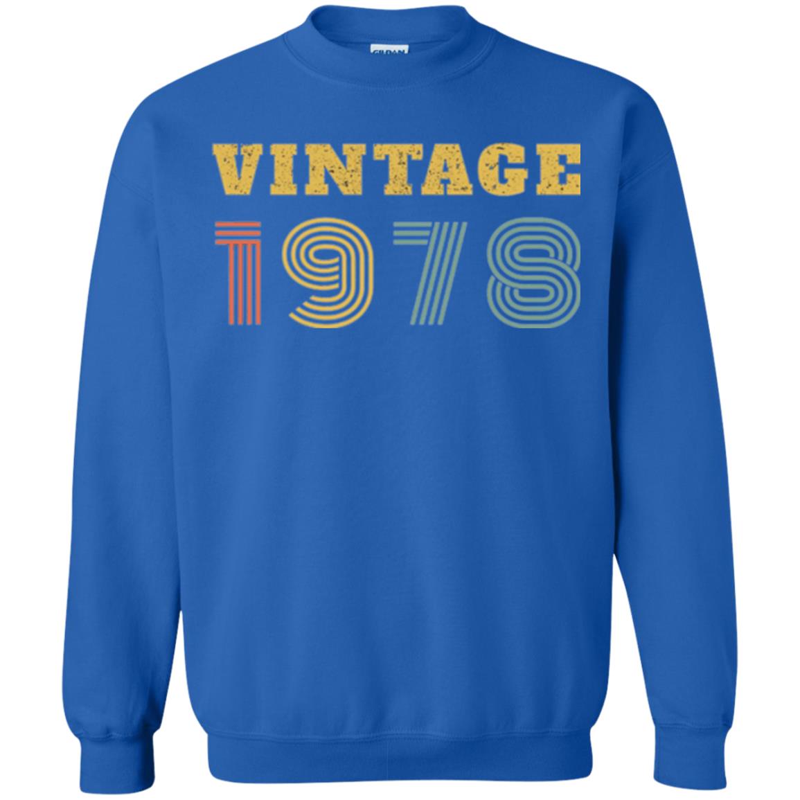 40th Birthday T-shirt Vintage 1978 Year Royal