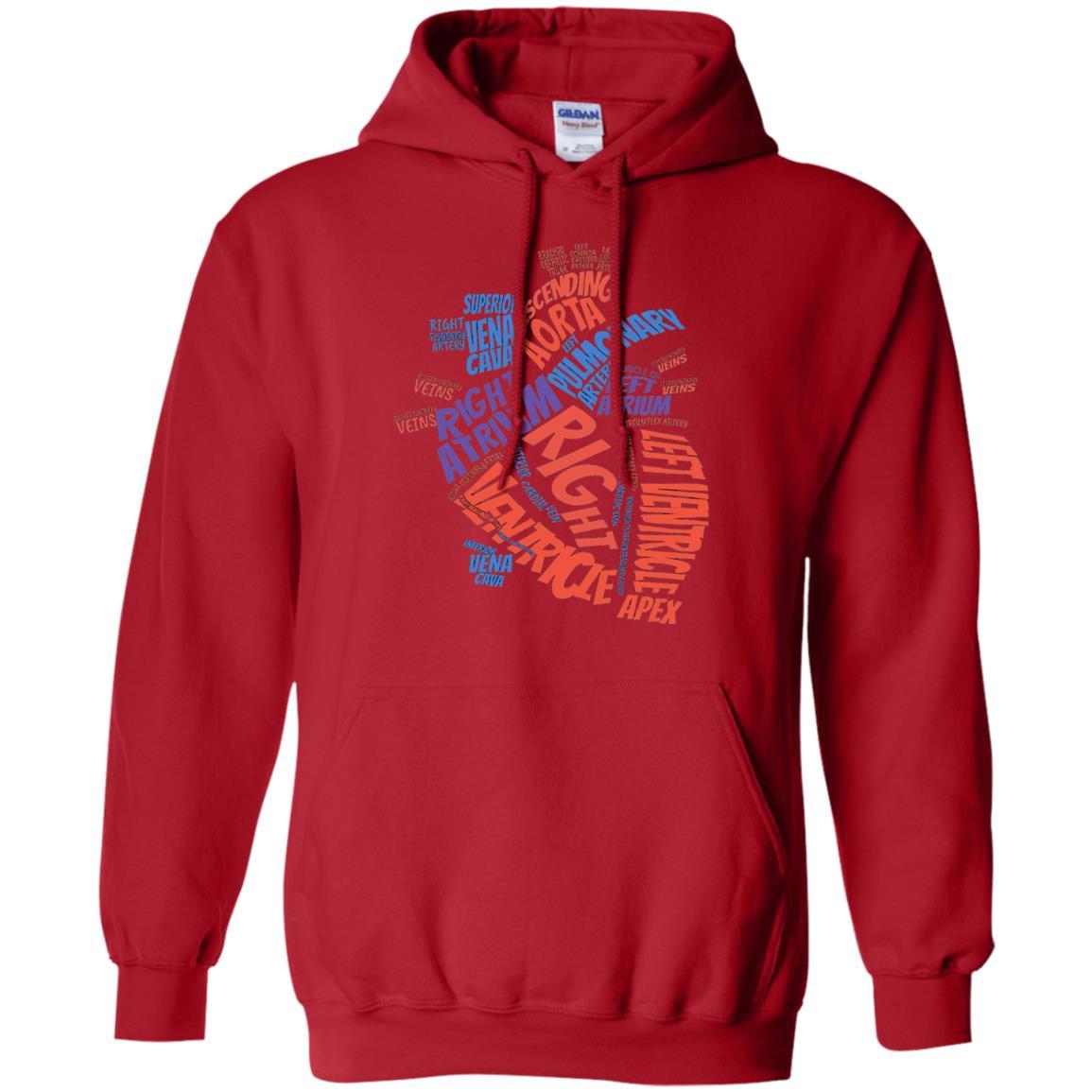 Anatomical Heart T-shirt Red