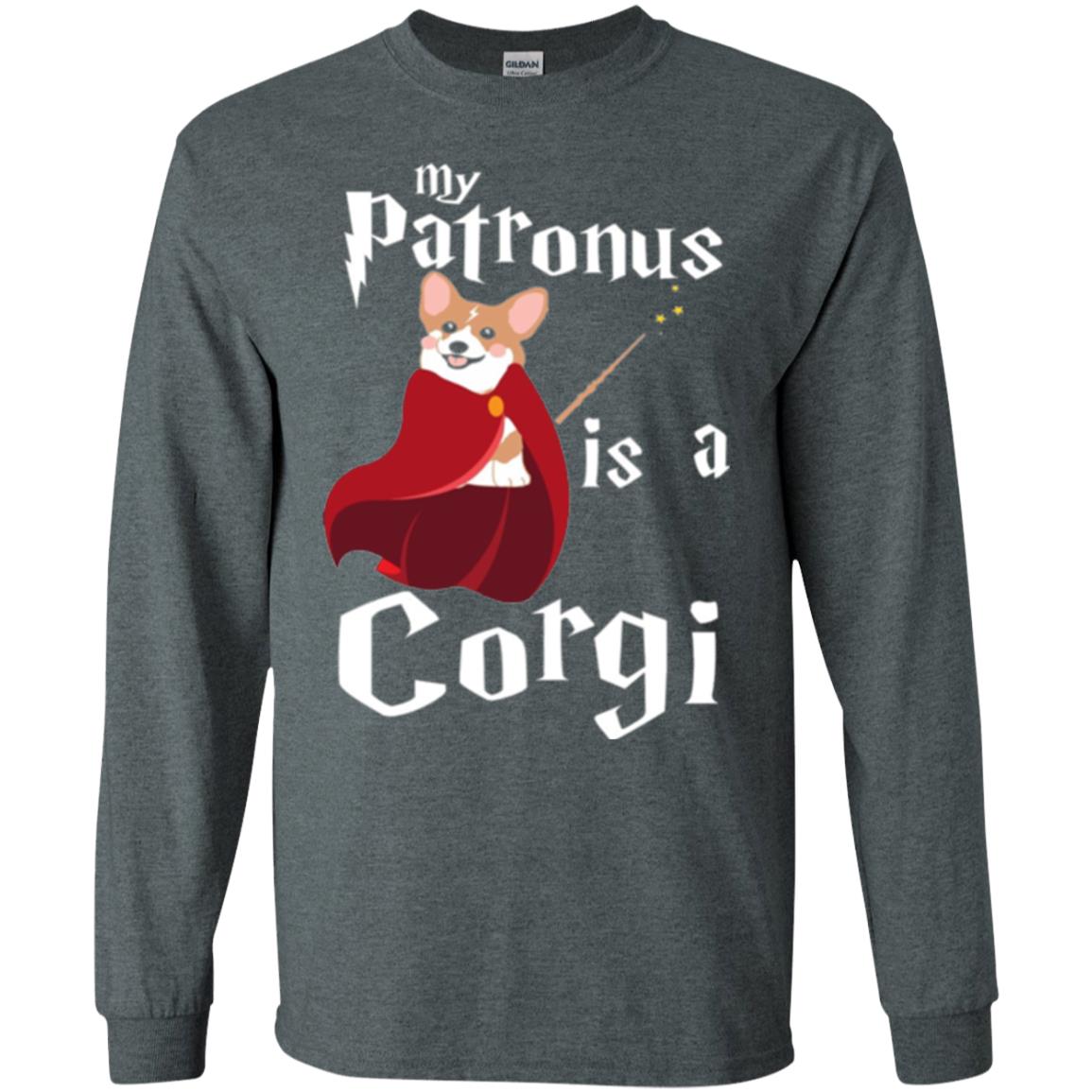 Dog Lover T-shirt My Patronus Is A Corgi Dark Heather