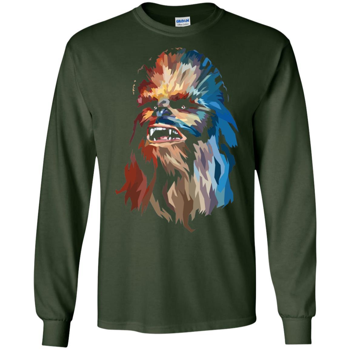 Chewbacca Art T-shirt Forest Green