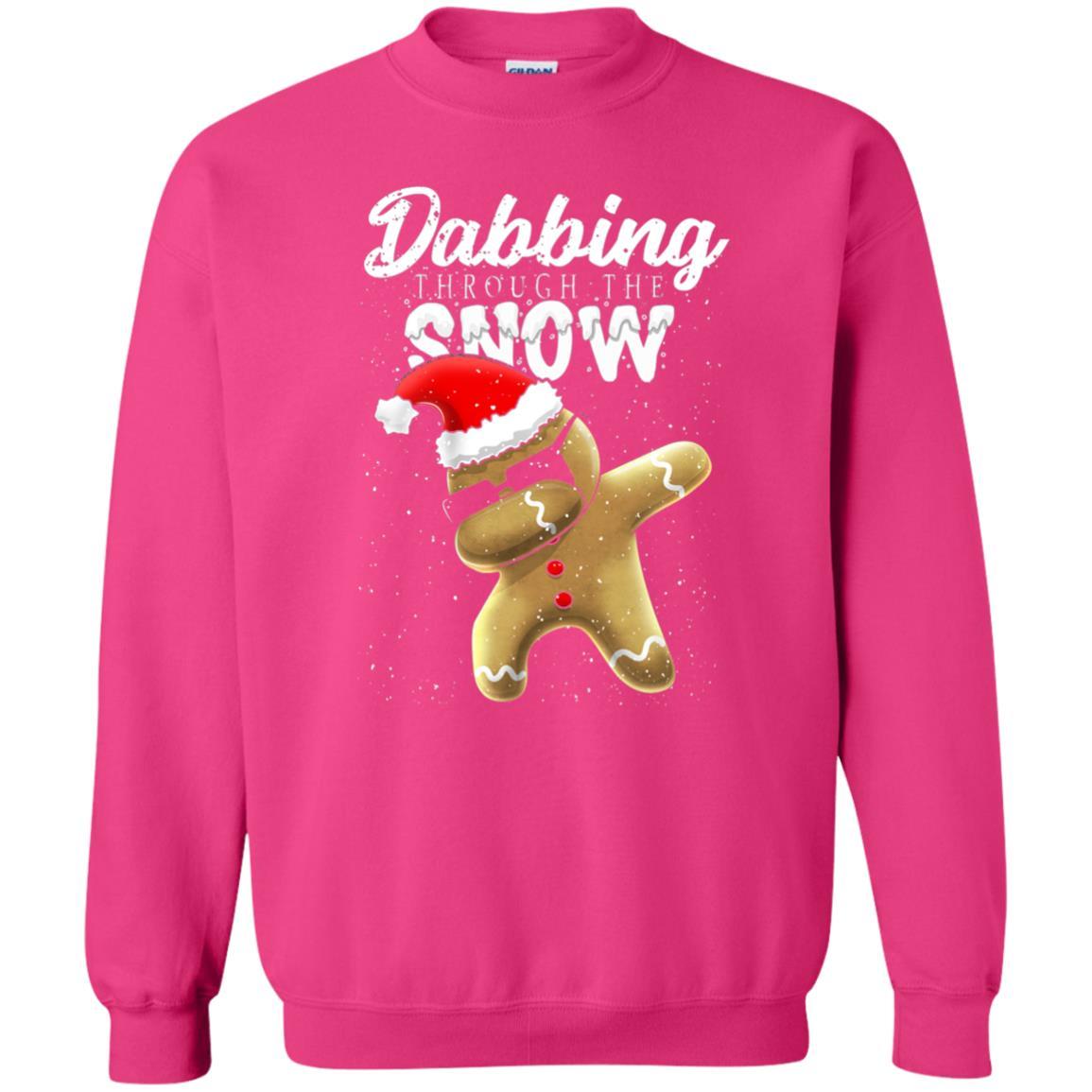 Dabbing Gingerbread T-shirt Dabbing Through The Snow Heliconia