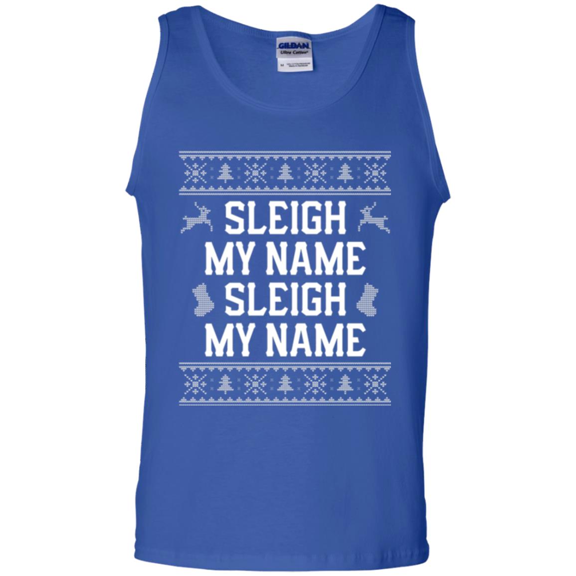 Christmas T-shirt Sleigh My Name Royal