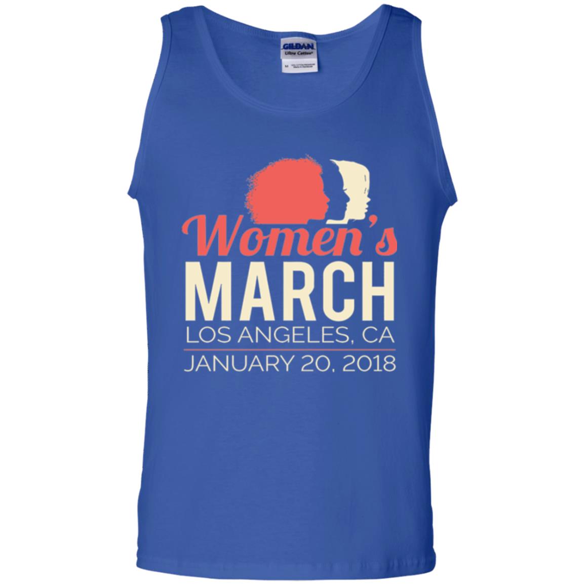 Women's March Los Angeles January 20 2018 Women's Right T-shirt Royal