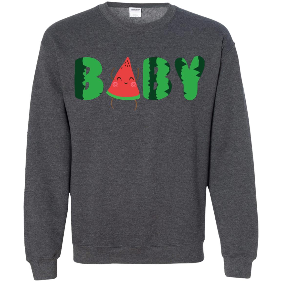 Baby Watermelon Funny Summer Melon Fruit Shirt For Baby Kids Dark Heather