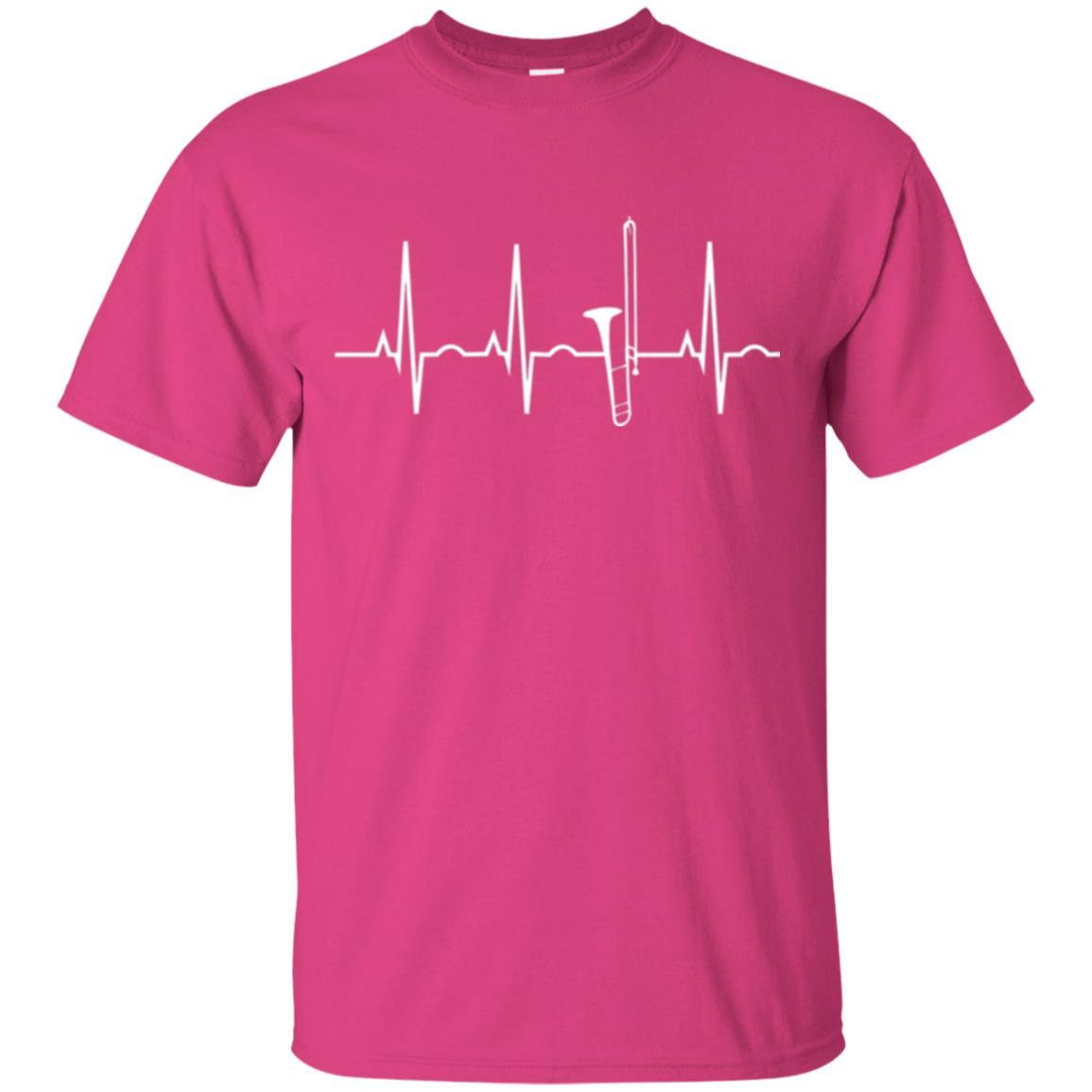 Trombone T-shirt Trombone Heartbeat Heliconia