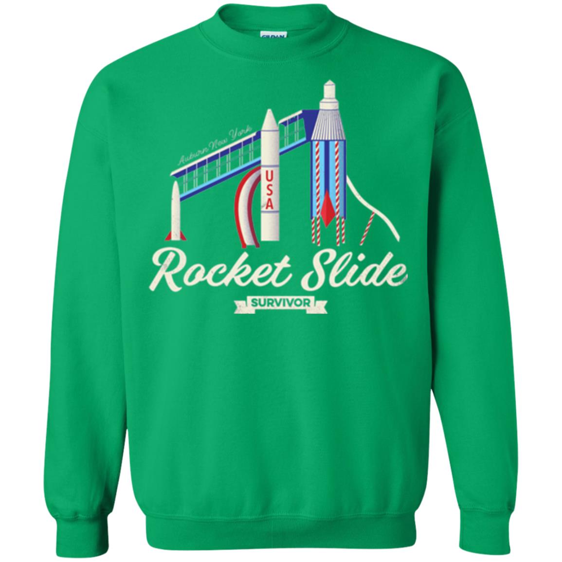 I Survived The Rocket Slide T-shirt Irish Green