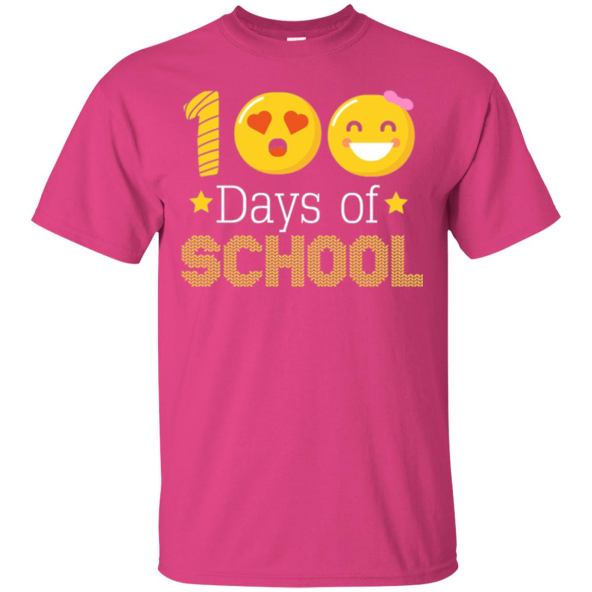 Teacher T-shirt 100 Days Of School T-shirt Heliconia