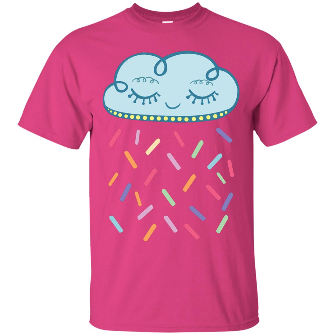 Raining Sprinkles Cloud Shirt Heliconia
