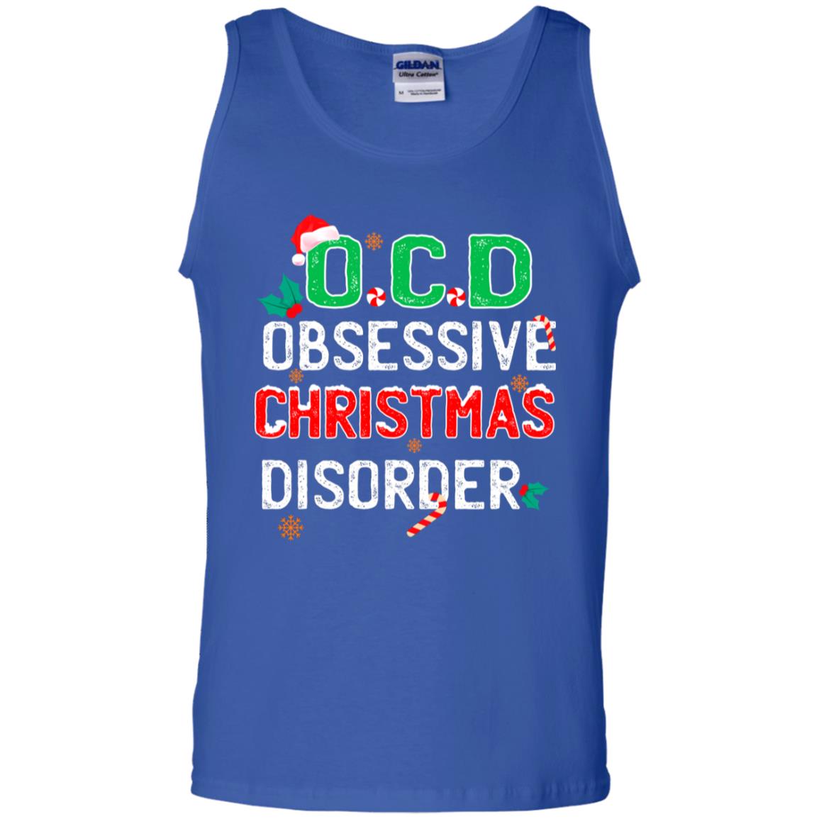 O.c.d Obsessive Christmas Disorder X-mas Gift Shirt Royal