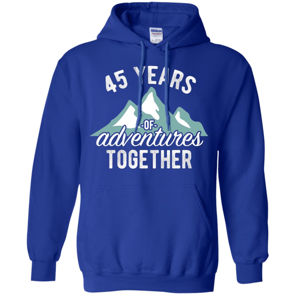 45th Anniversary T-shirt 45 Years Of Adventures Together Royal