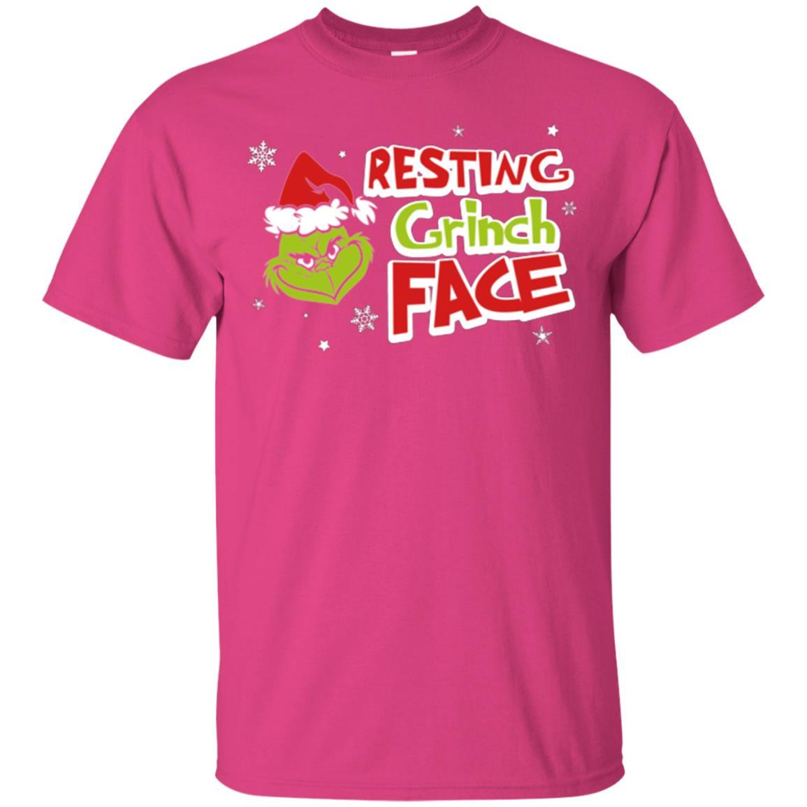 Christmas T-shirt Resting Grinch Face Heliconia