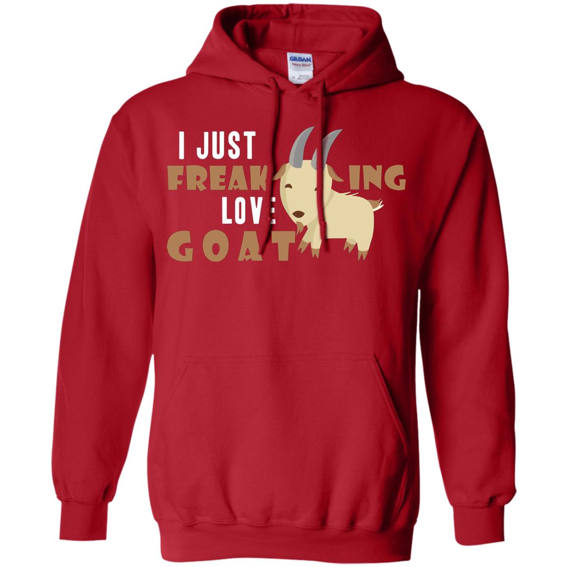 I Just Freaking Love Goat Shirt Red