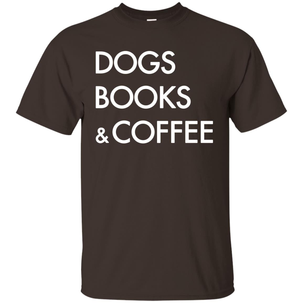 Dog Book And Coffee Shirt Dark Chocolate