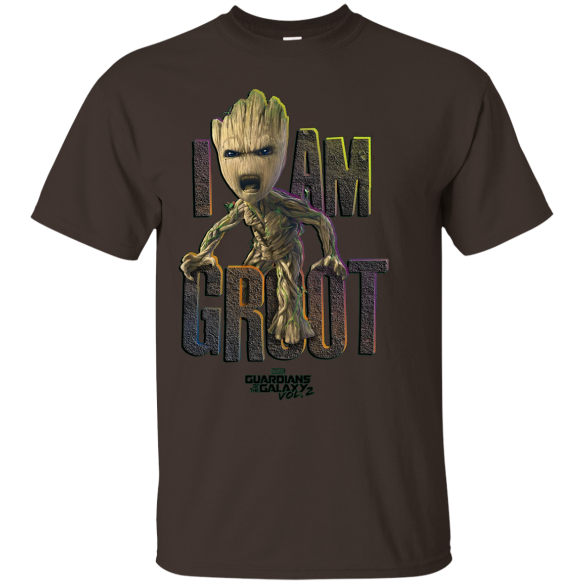 I Am Groot T-Shirt Dark Chocolate