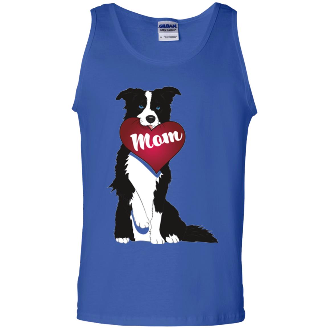 Dog Lover T-sshirt Border Collie Fetching Valentine Heart Royal