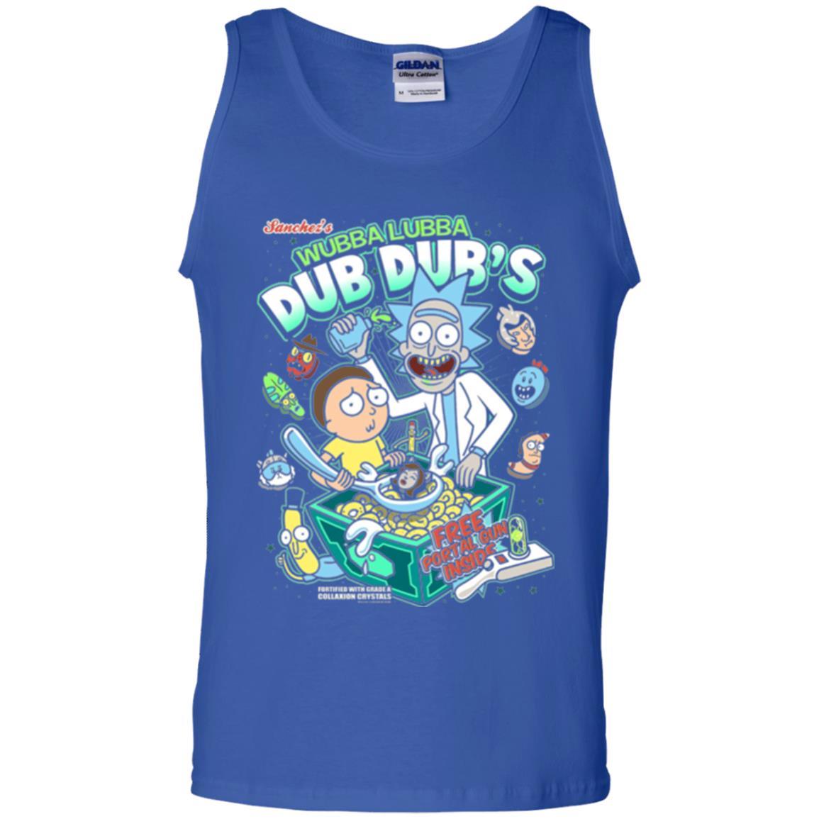 Rick Morty T-shirt Wubba Luba Dub Dub's Cereal Royal