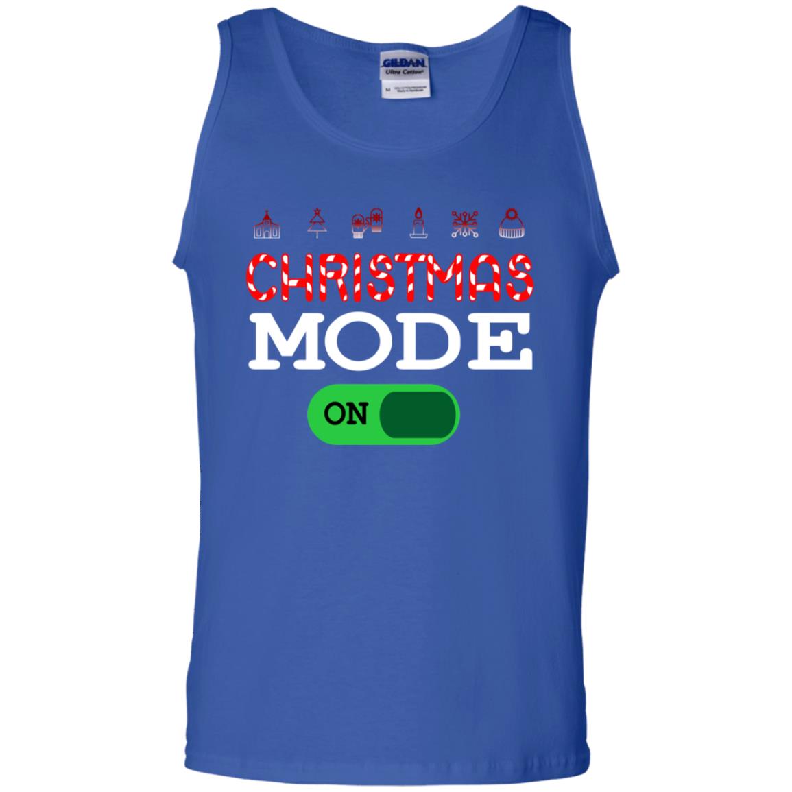 Mode On Christmas X-mas Gift Shirt For Mens Womens Kids Royal