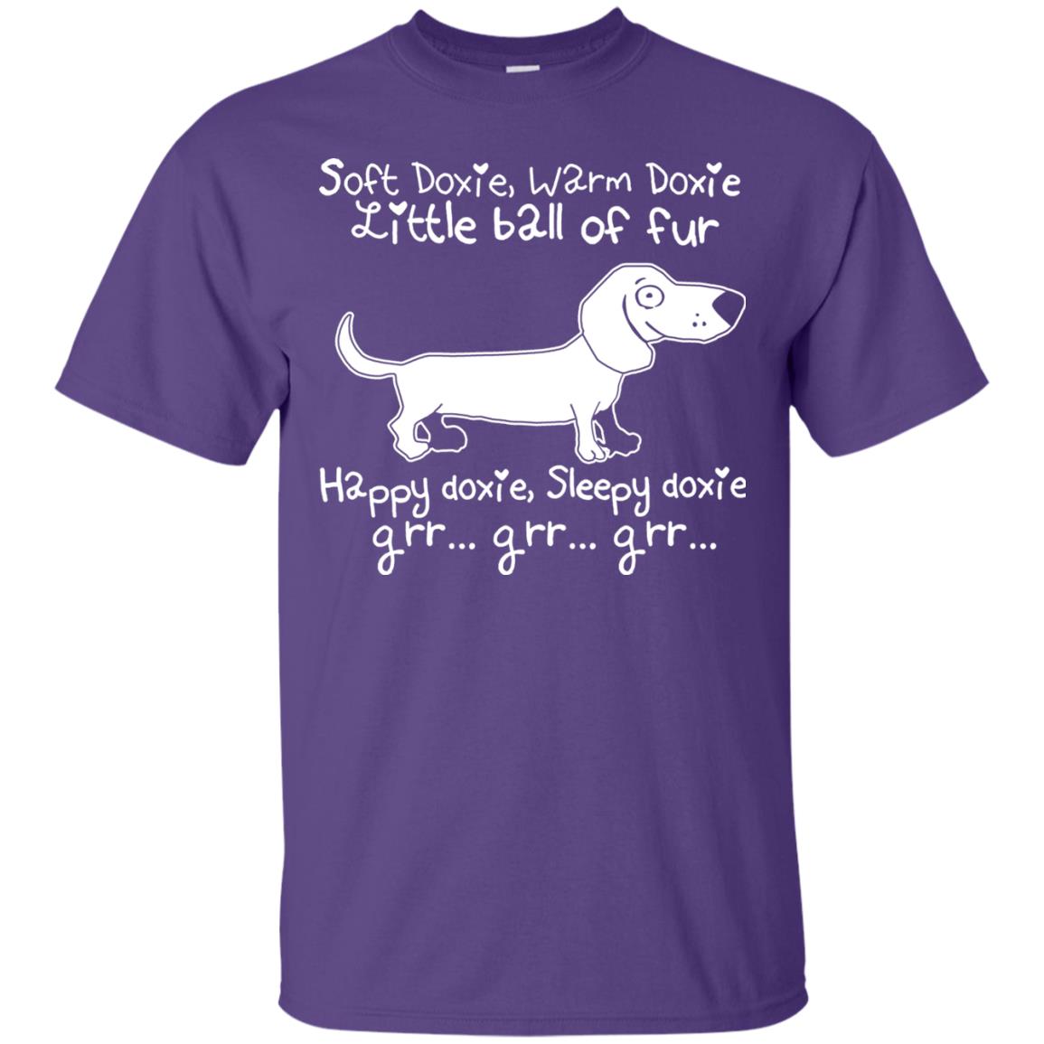 Soft Warm Happy Sleepy Doxie Little Ball Of Fur Dachshund Purple