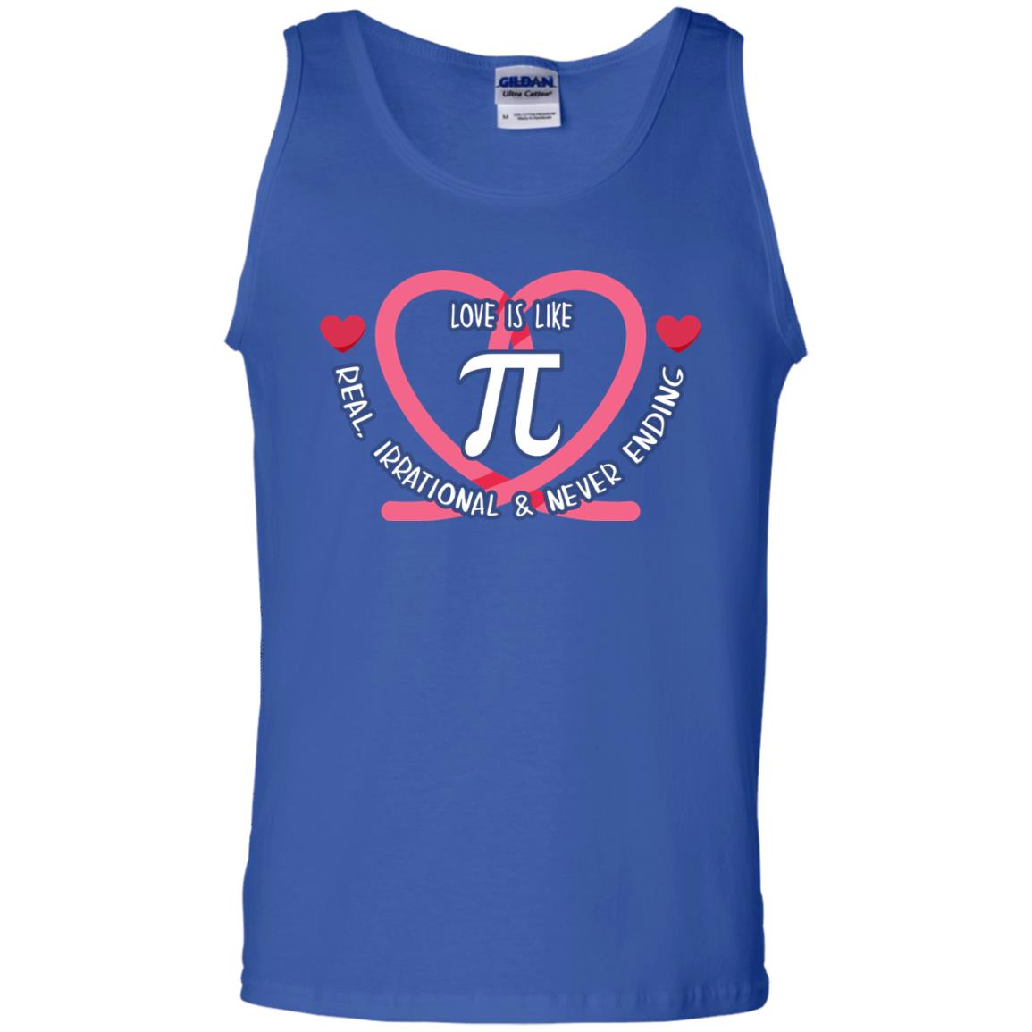 Pi Day T-shirt Love Is Like Pi Real Irrational And Never Ending Royal