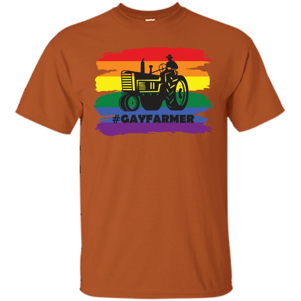 Hashtag Gay Farmer Lgbt Pride Month 2018 Shirt Texas Orange