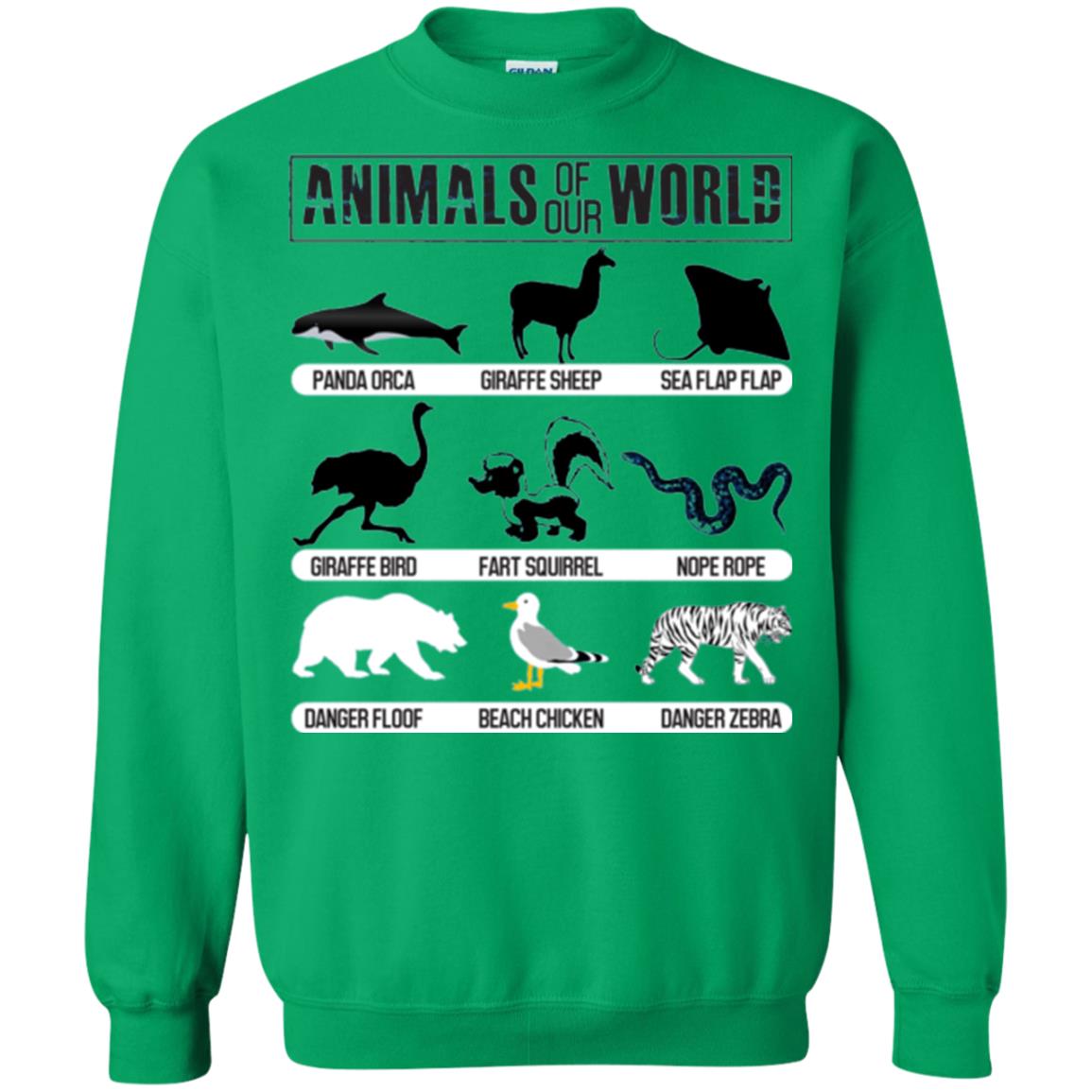 Save Animals Of Our World T-shirt Irish Green