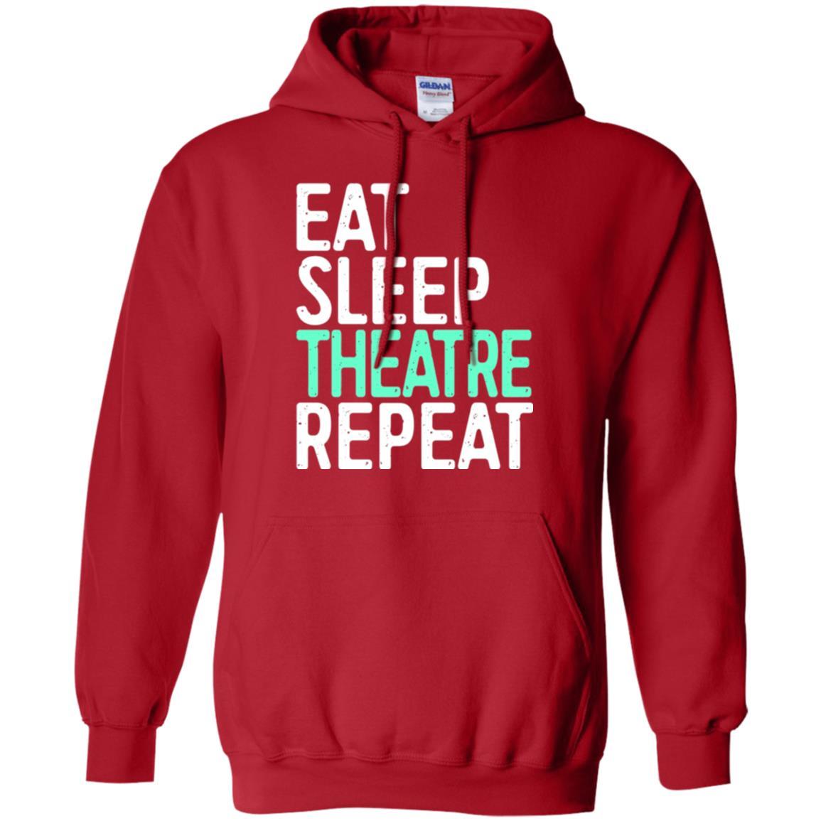 Actor T-shirt Eat Sleep Theatre Repeat T-shirt Red