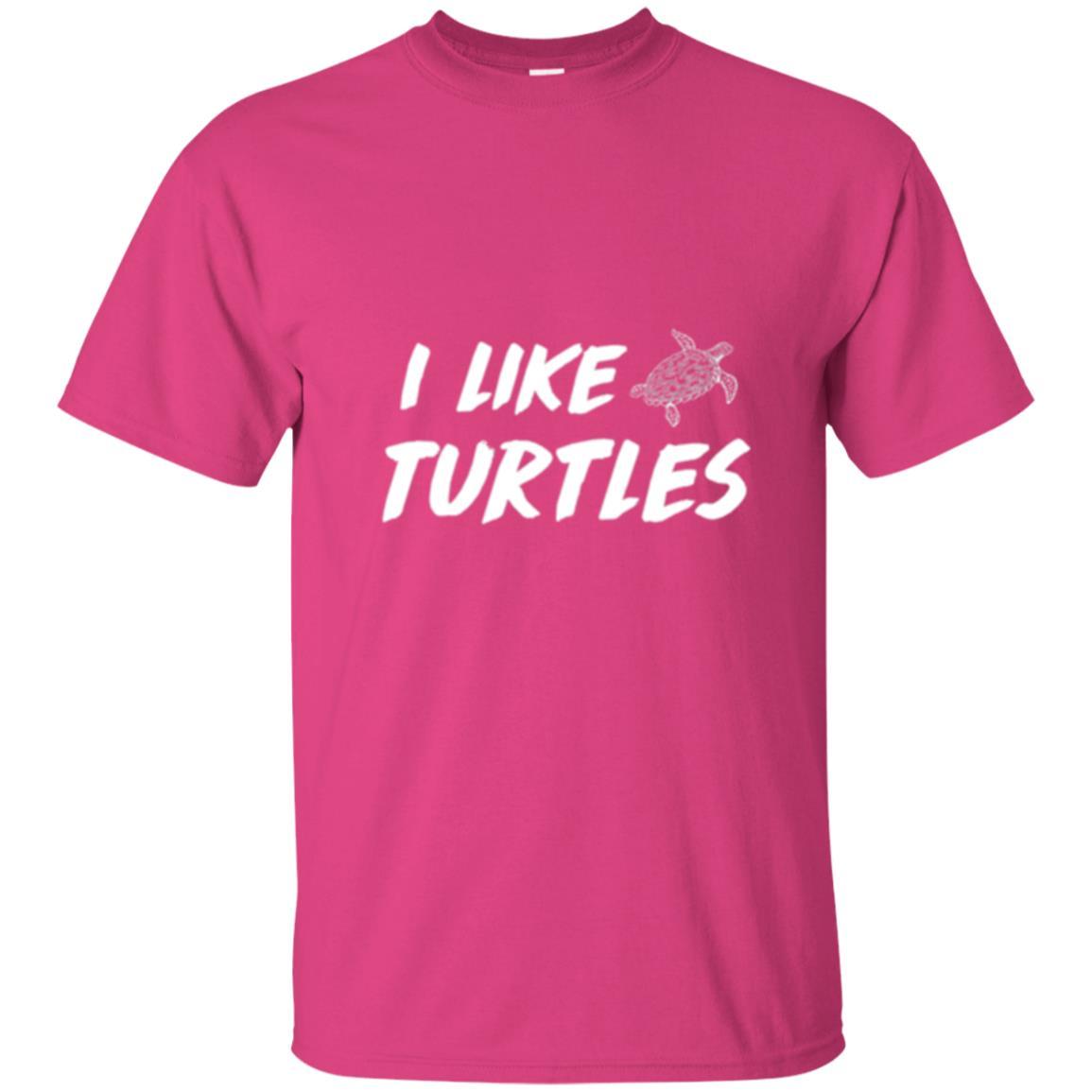 Turtle Lover T-shirt I Like Turtles Heliconia