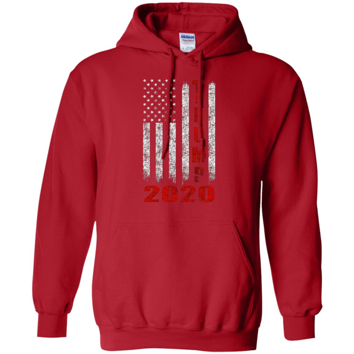 American Flag Vintage Design Trump 2020 T-shirt Red