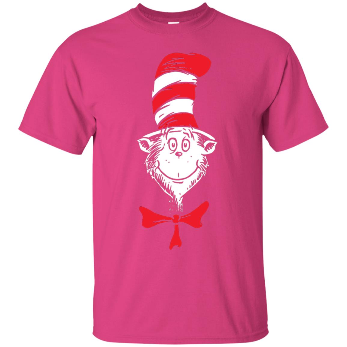 Dr. Seuss The Cat In The Hat Face T-shirt Heliconia