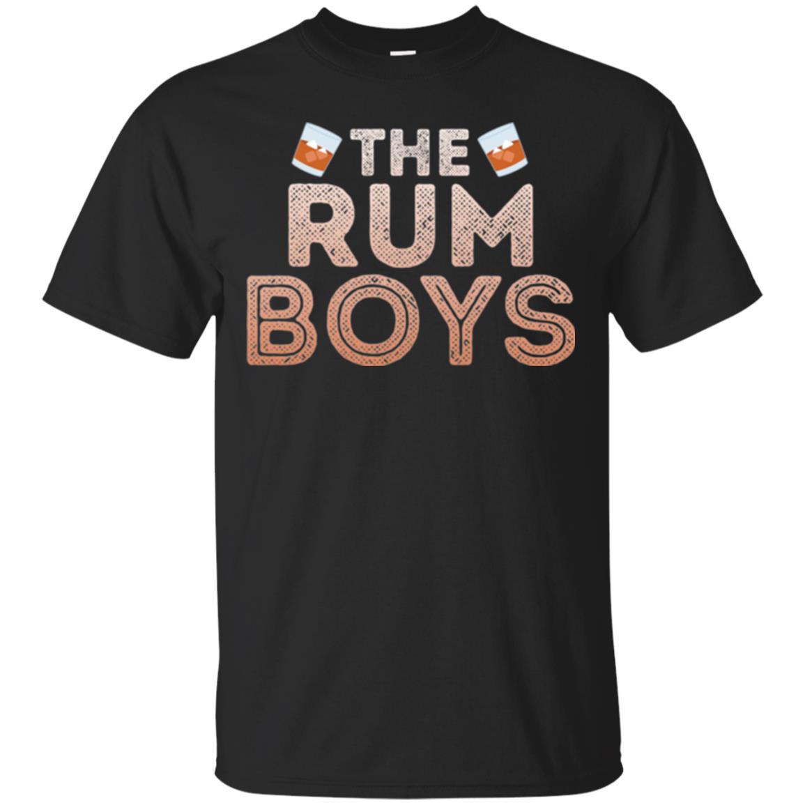 The Rum Boys Funny Drinking Buddies Party T-shirt Black