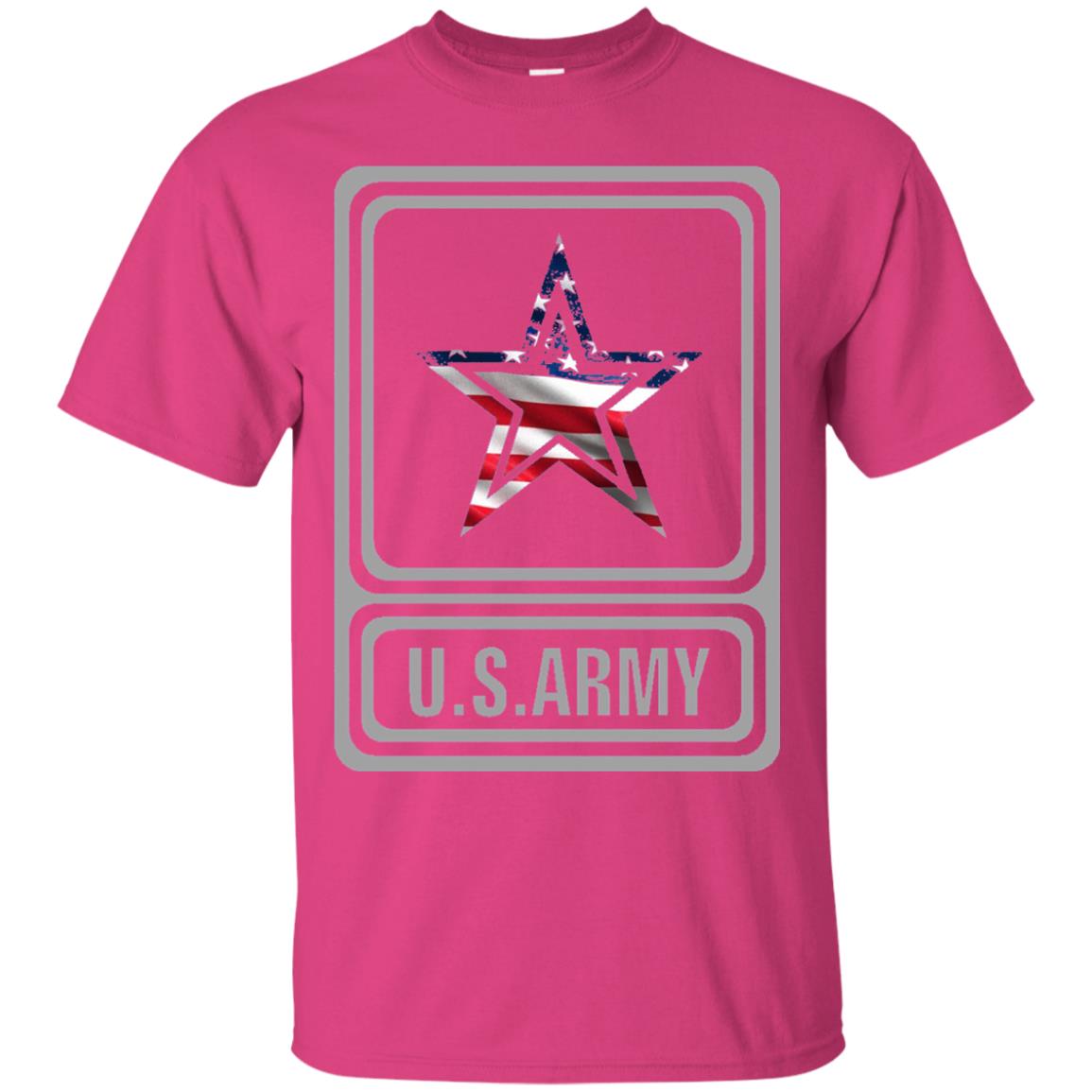 United States Army Original Us Flag T-shirt Heliconia