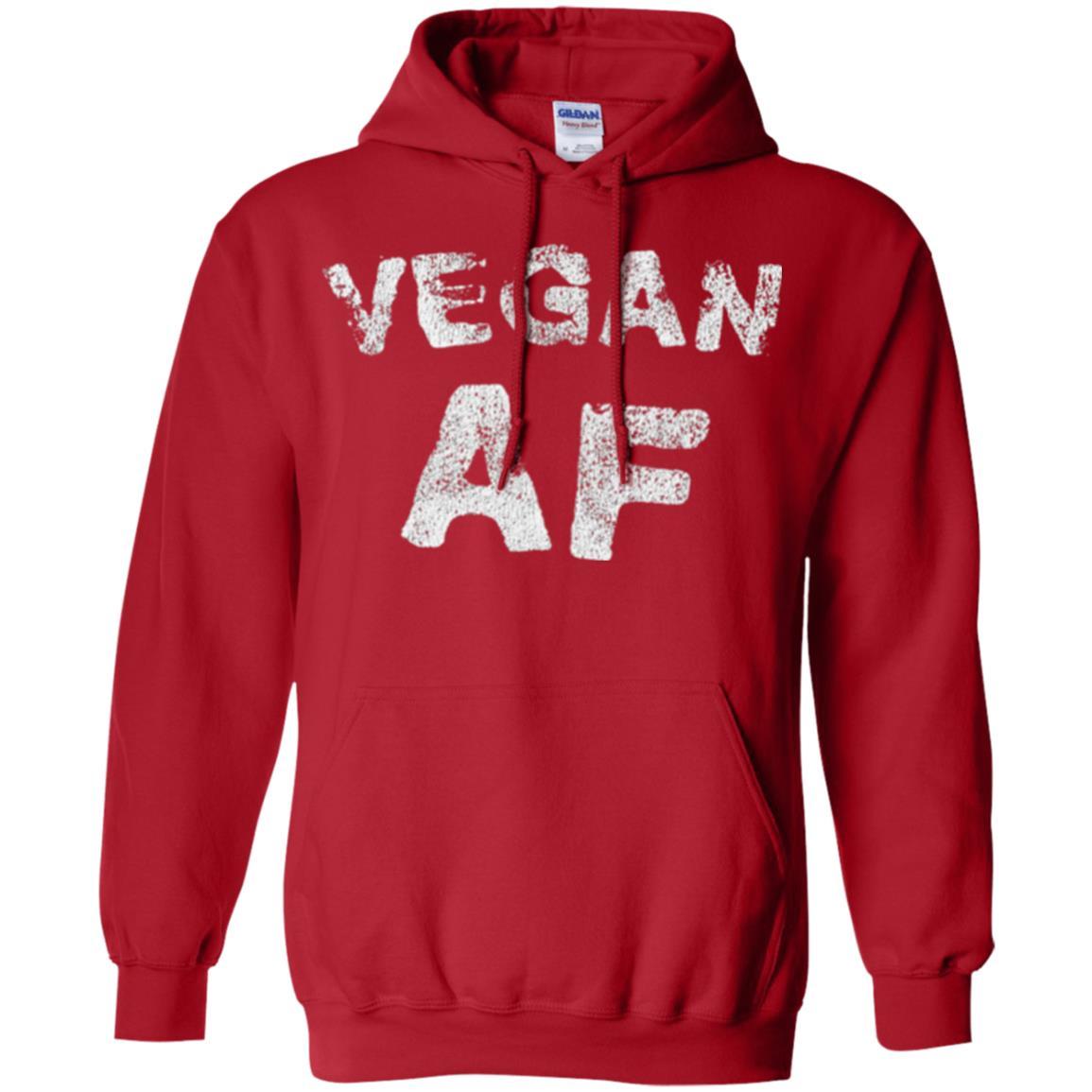 Vegetarian T-shirt Vintage Vegan Af T-shirt Red