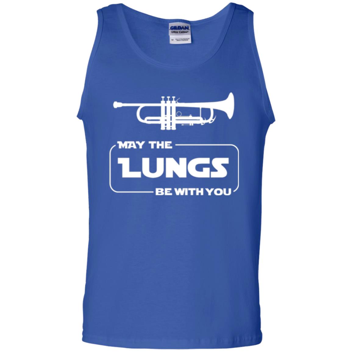 Funny Trumpet Player T-shirt May The Lungs Be With You Royal