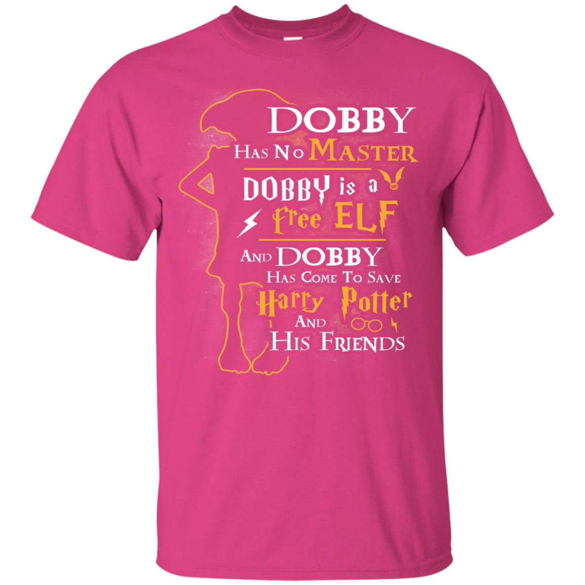 Dobby Has No Master Dobby Is A Free Elf And Dobby Has Come To Save Harry Potter And His Friends Movie Fan T-shirt Heliconia