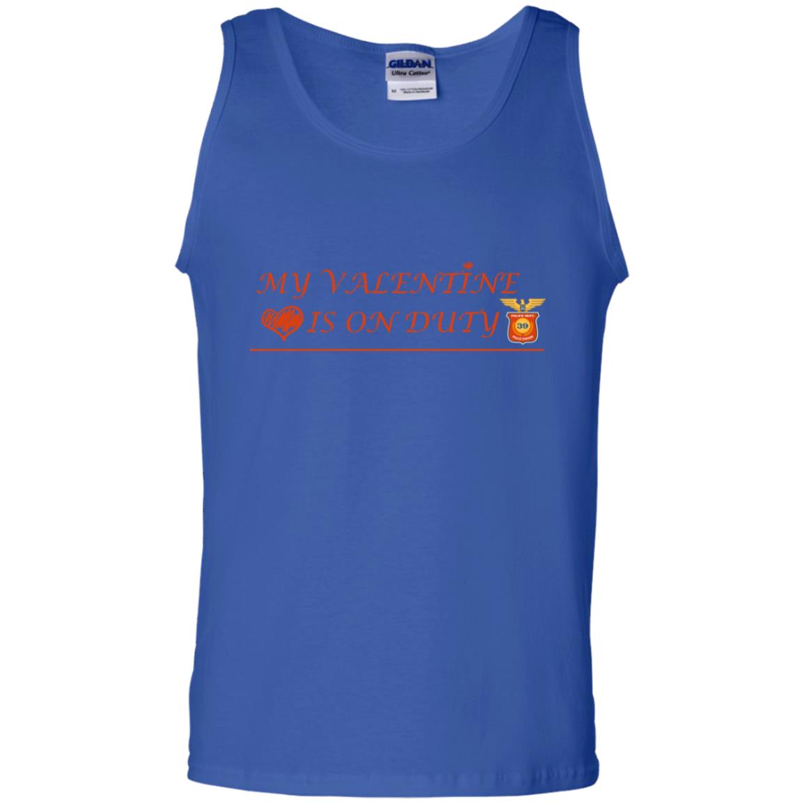 My Valentine Is On Duty Police Station Shirt Royal
