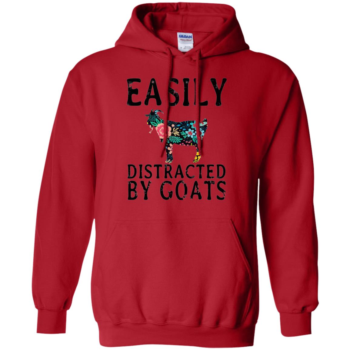 Easily Distracted By Goats Shirt Red