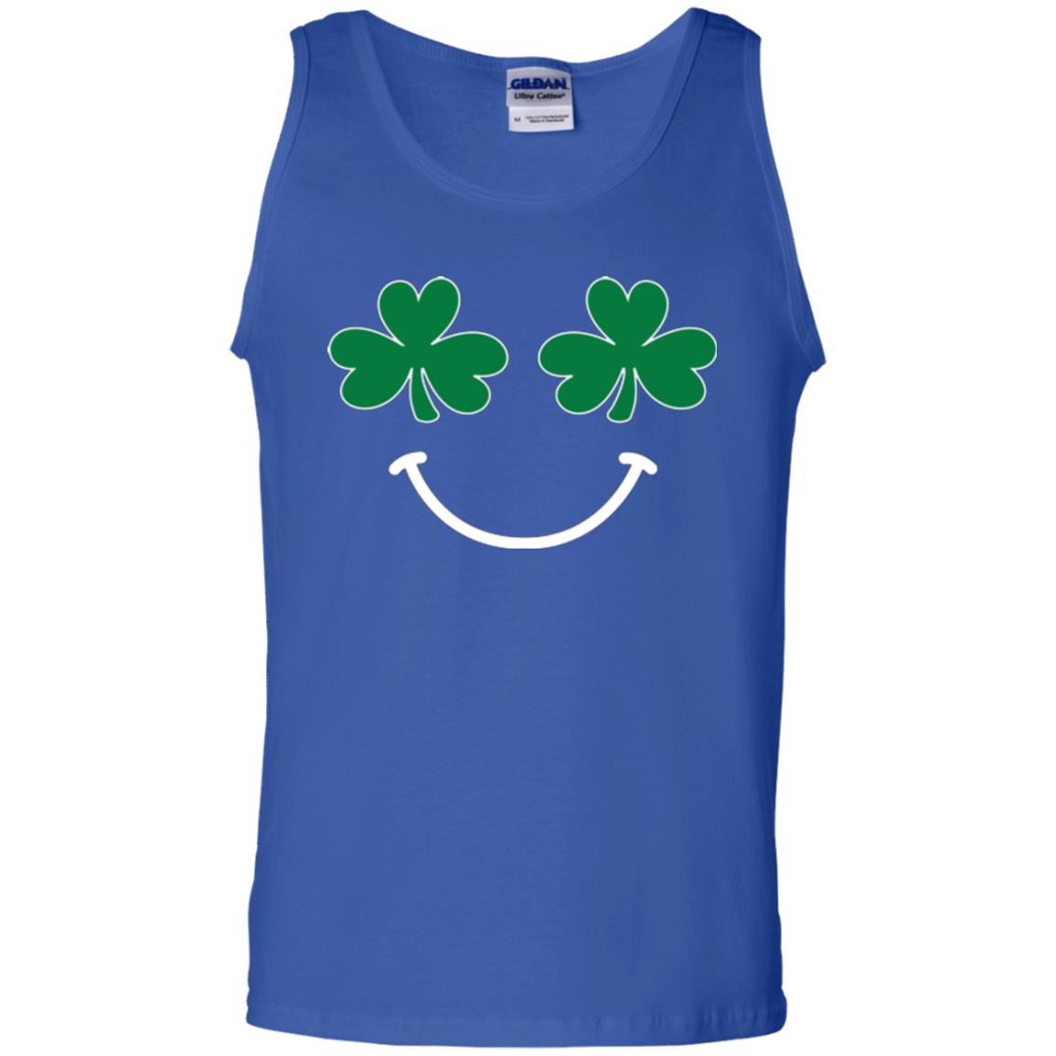 Saint Patrick's Day T-shirt Smiling Shamrocks Royal