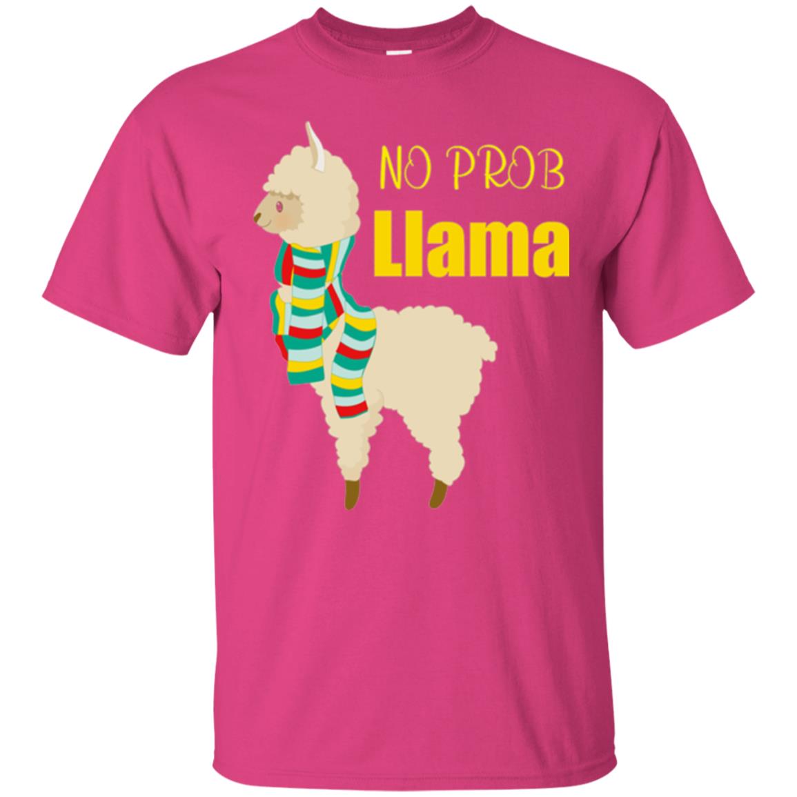 No Prob Llama T-shirt Heliconia