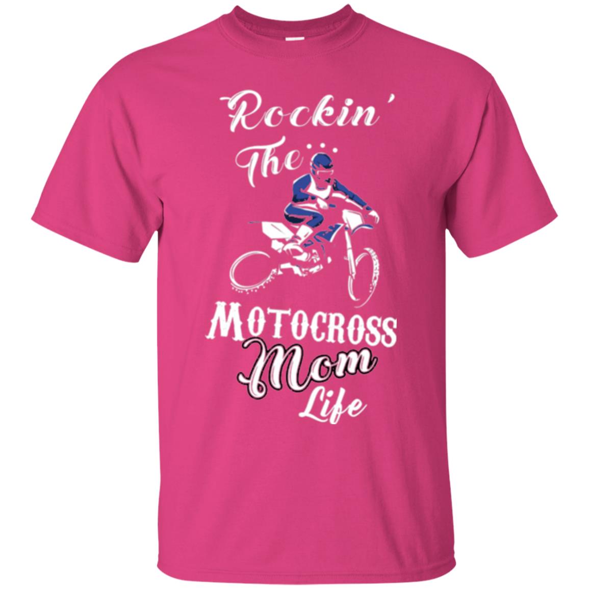 Rocking The Motocross Mom Life Mommy T-shirt Heliconia