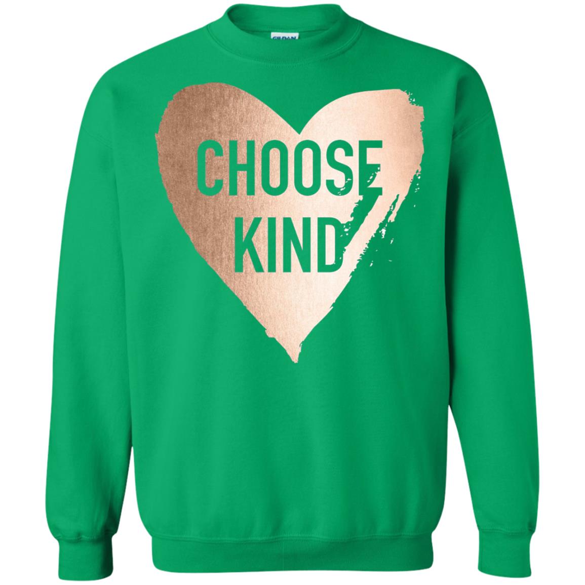 Choose Kind Anti Bullying Rose Gold T-shirt Irish Green