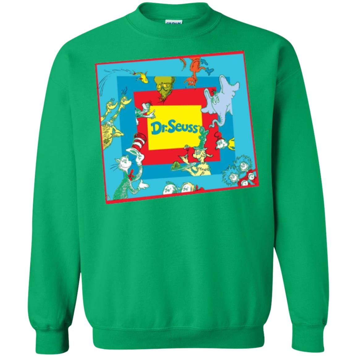 Dr. Seuss Character National Wear Red Day T-shirt Irish Green