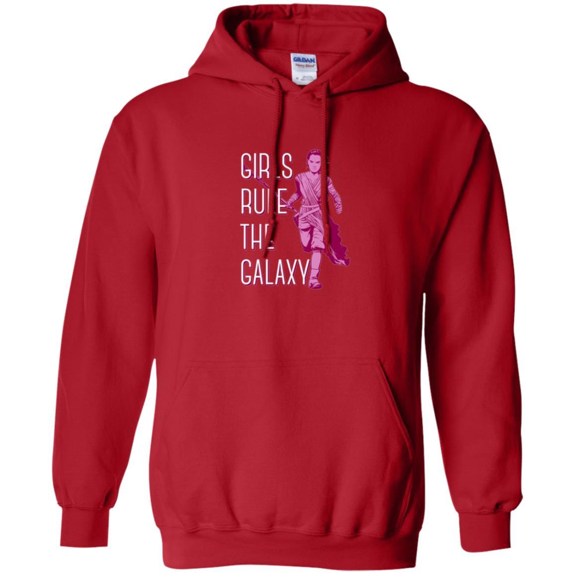 Film T-shirt Girls Rule The Galaxy T-shirt Red